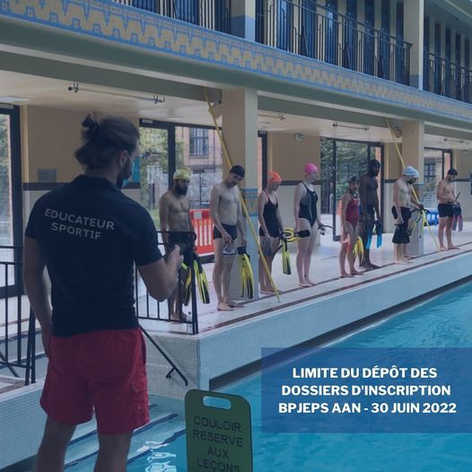 Le délai d&rsquo;inscription à notre prochain BPJEPS AAN est prolongé au 30 juin 2022  Le dossier d’inscription complet est à envoyer à l’adresse mail suivante : secr…