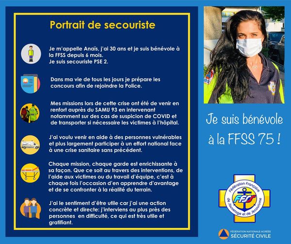 [PORTRAIT DE BÉNÉVOLE N°4]
 Aujourd&rsquo;hui, découvrez Anaïs, bénévole à l&rsquo;AMNS – FF…