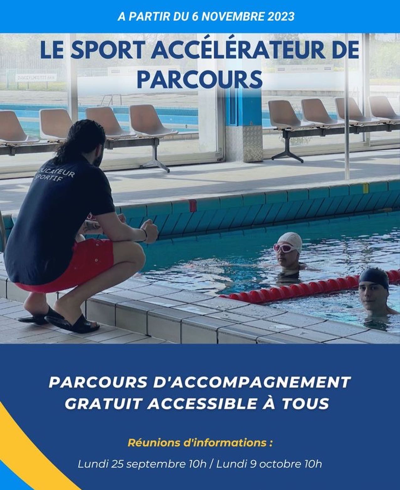  Retour du dispositif “Le sport accélérateur de parcours”   A partir du 6 novembre prochain, la FFSS75 AMNS et Viacti re…