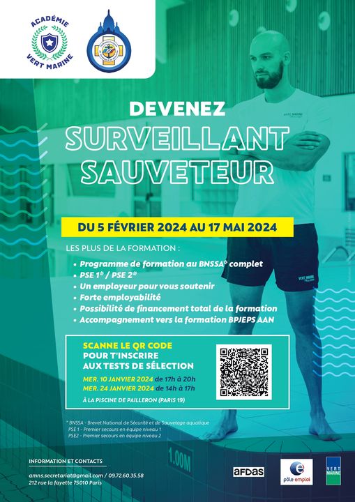 Devenez Surveillant Sauveteur Aquatique ! Un programme de formation au BNSSA complet et sur mesure  Dates : du 5/02 au …