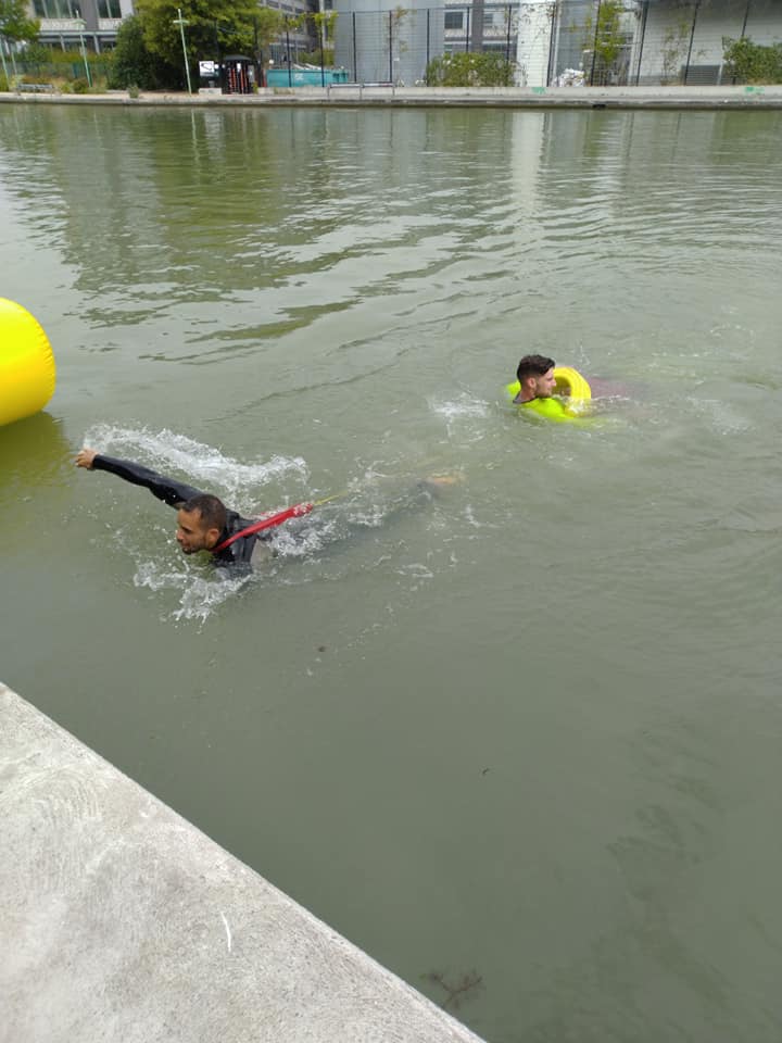 [ENTRAÎNEMENT SAUVETAGE]
 Préparation de nos sauveteurs ce matin pour la sécurité des activités nautiques de Pantin et d…