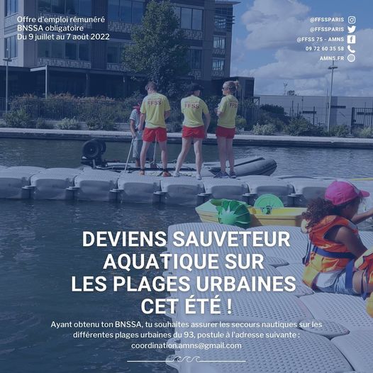 Offre d’emploi pour les diplômés du BNSSA  #emploi #vacances #été #bnssa #sauverage #secourisme