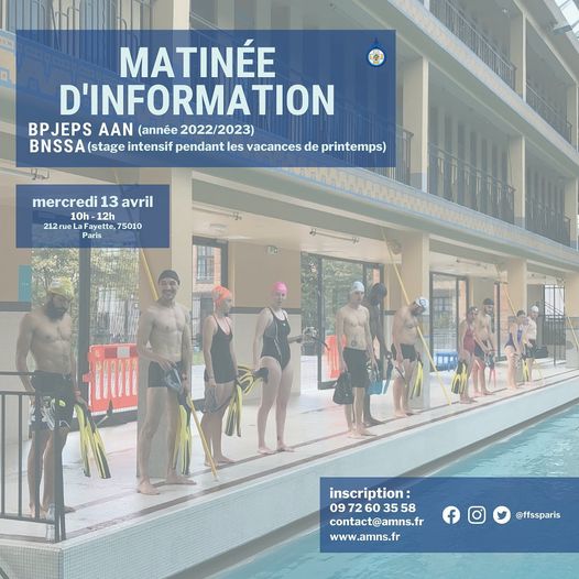 Viens t’informer sur nos formations aquatiques dans le but de devenir Maître-Nageur :  – Formation #BNSSA, PSE1 et TEP d…
